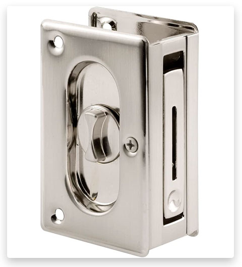 Prime-Line N 7367 Pocket Door Privacy Lock with Pull