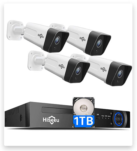 Hiseeu 5MP PoE Security Camera System