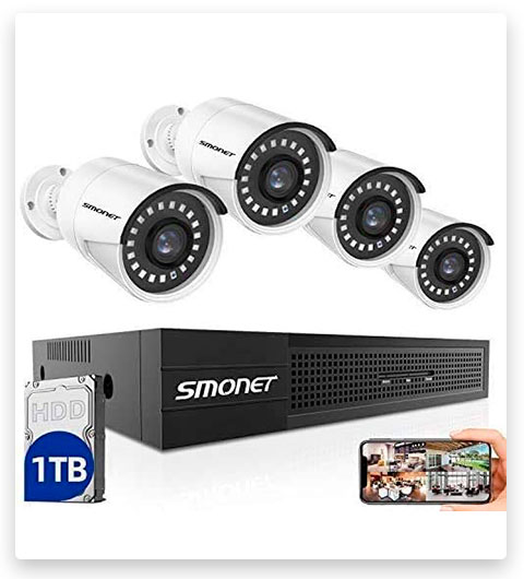 SMONET 5MP PoE Security Camera Systems