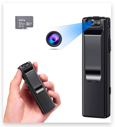 KOPUO Mini Wireless 1080P Security Wearable Body Camera