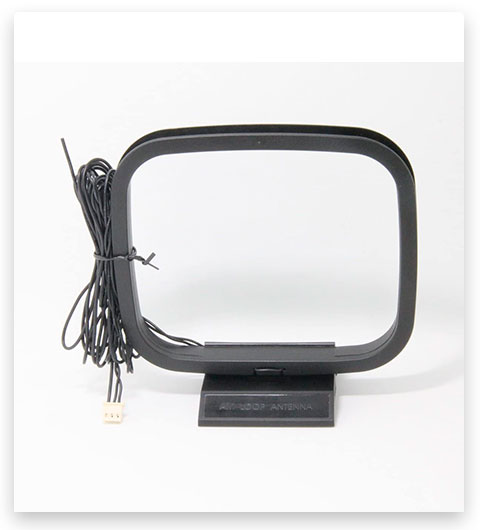 Ancable FM and AM Loop Antenna with 3-Pin Mini Connector
