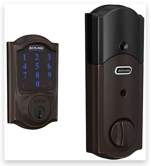 Schlage BE469ZP CAM 716 Schlage Connect Smart Deadbolt with Alarm
