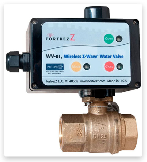 FortrezZ Wireless Z-Wave Water Valve