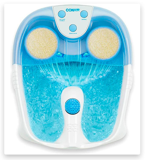 Conair Waterfall Foot Pedicure Spa with Lights, Bubbles, Massage Rollers
