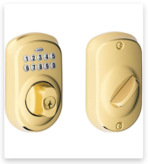 Schlage BE365VPLY505 Plymouth Keypad Deadbolt