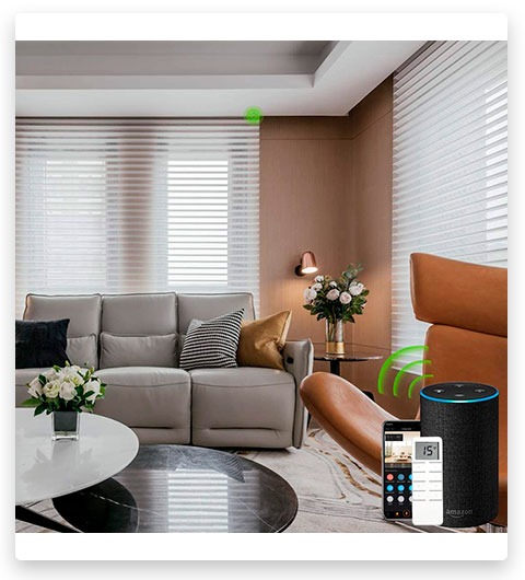Yoolax Motorized Window Blind with Remote Control and Alexa Support
